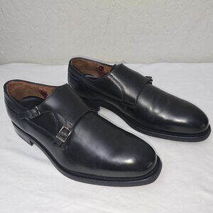 LLOYD Germany Men's Black Leather Double Monk Strap Oxfords US Size 11